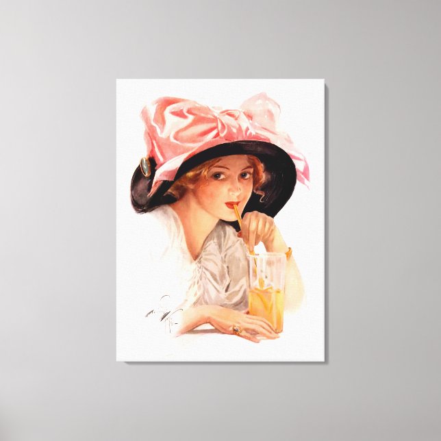 Lienzo Harrison Fisher: Refrescamiento (Anverso)