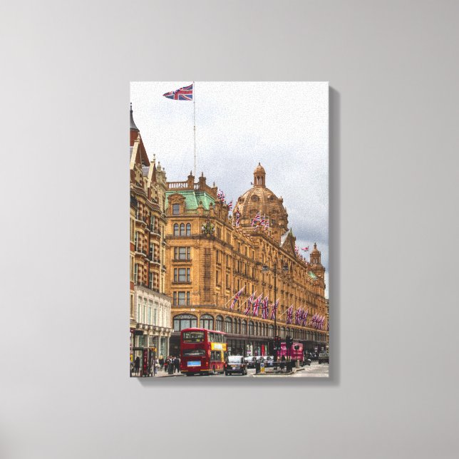 Lienzo Harrods de Knightsbridge HDR. (Anverso)