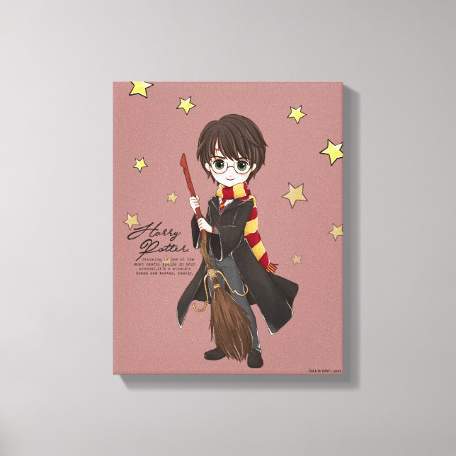 Lienzo HARRY POTTER™ acuarela mágica (Anverso)