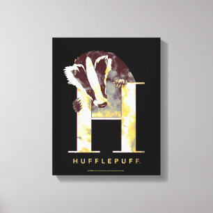 Lienzo Harry Potter   HUFFLEPUFF™ Tejón Acuarela