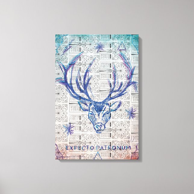 Lienzo Harry Potter Spell | ESPECIFICACIÓN PATRONUM™Stag (Anverso)