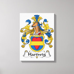 Lienzo Hartwig Family Crest