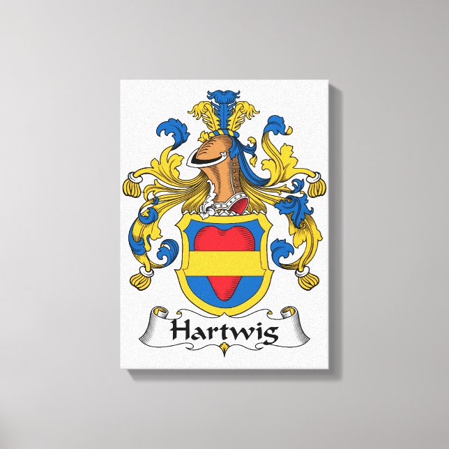 Lienzo Hartwig Family Crest (Anverso)