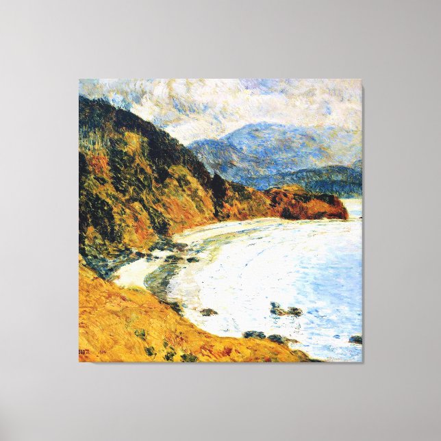 Lienzo Hassam - Playa Ecola, Oregón (Anverso)