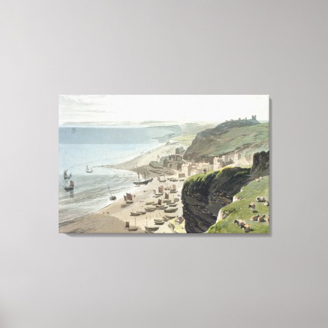 Lienzo Hastings, del East Cliff, de 'A Voyage Arou' (Anverso)