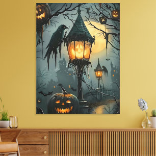 Lienzo Haunted Hollow – Noche de Halloween