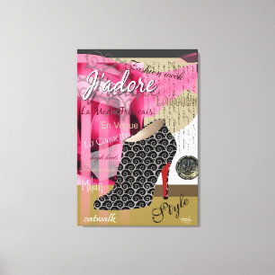 Lienzo Haute Couture Resumen Shoe Art 26 x 38