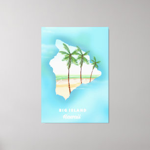 Lienzo Hawái isla grande