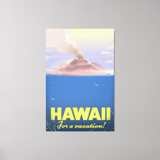 Lienzo ¡Hawái para unas vacaciones! cartel de viaje vinta