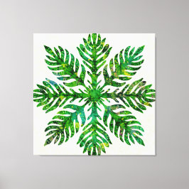 Lienzo Hawaian Quilt Lauae fern