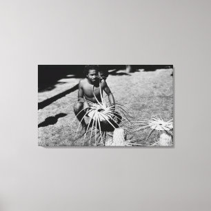 Lienzo Hawaii - hombre que hace la fotografía de los