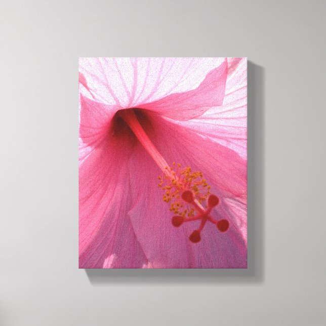 Lienzo Hawaiian Pink Hibiscus Fine Art Photo (Anverso)