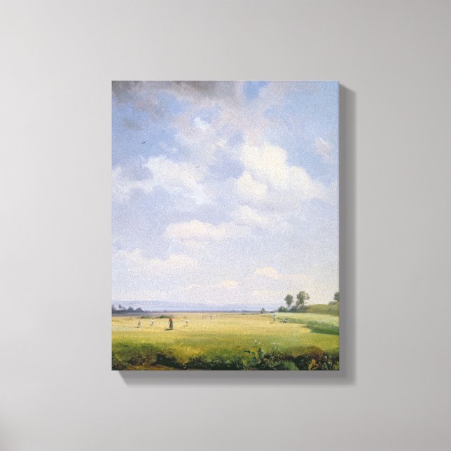 Lienzo Haymaking, 1838 (aceite sobre lienzo) (Anverso)