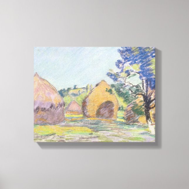 Lienzo Haystacks de Saint-Cheron (Anverso)