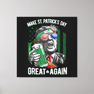 Lienzo Haz de nuevo genial el día de San Patricio Diverti