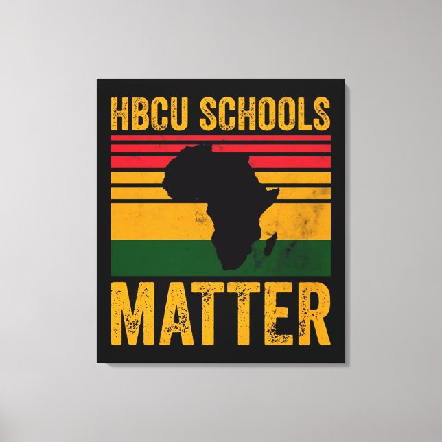 Lienzo HBCU Schools Matter Shirt (Anverso)