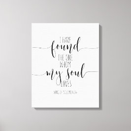 Lienzo He Encontrado La Canción De Solomon 3:4