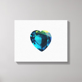 Lienzo Heart Aquamarine