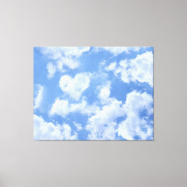 Lienzo Heart Cloud Sky Cute Modern Lovely Light Blue Chic