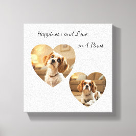 Lienzo Heart-Shaped Dog Design – “Happiness on Four Paws”