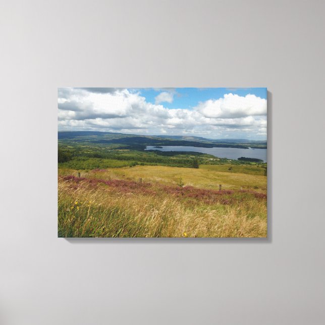 Lienzo Heather, a orillas del lago (Anverso)