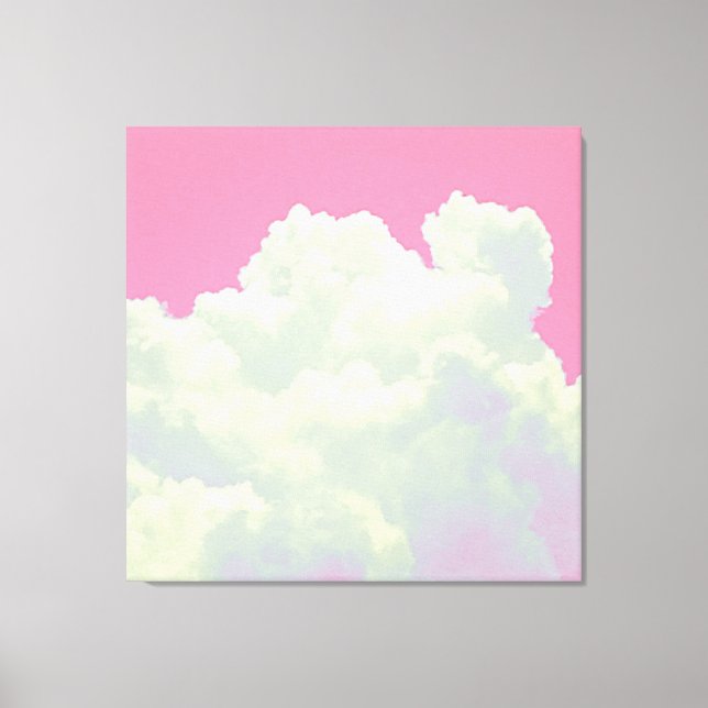 Lienzo Heaven - Pink Clouds - Stretched Canvas Print (Anverso)