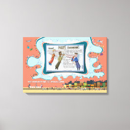 Lienzo Heavenly Reds | Absurd Wordplay Humor 24x16