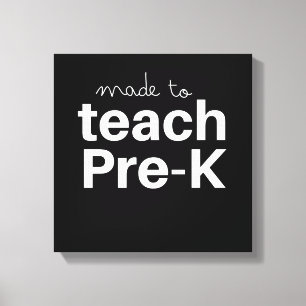 Lienzo Hecho para enseñar a prek a un profesor de primari
