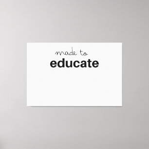Lienzo Hechos para educar a los profesores