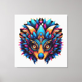 Lienzo Hedgehog Colorful Pop Art