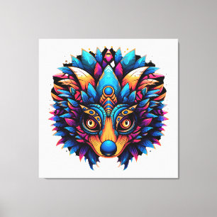 Lienzo Hedgehog Colorful Pop Art