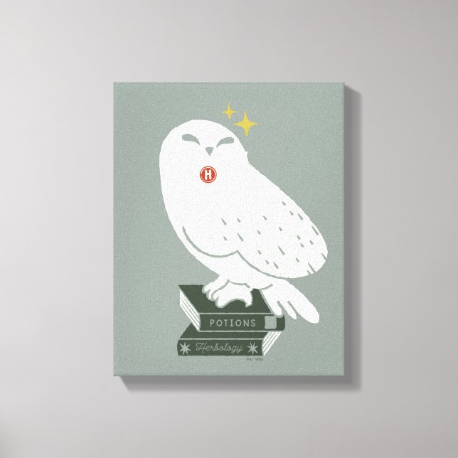 Lienzo Hedwig con carta Dibujo caprichoso (Anverso)
