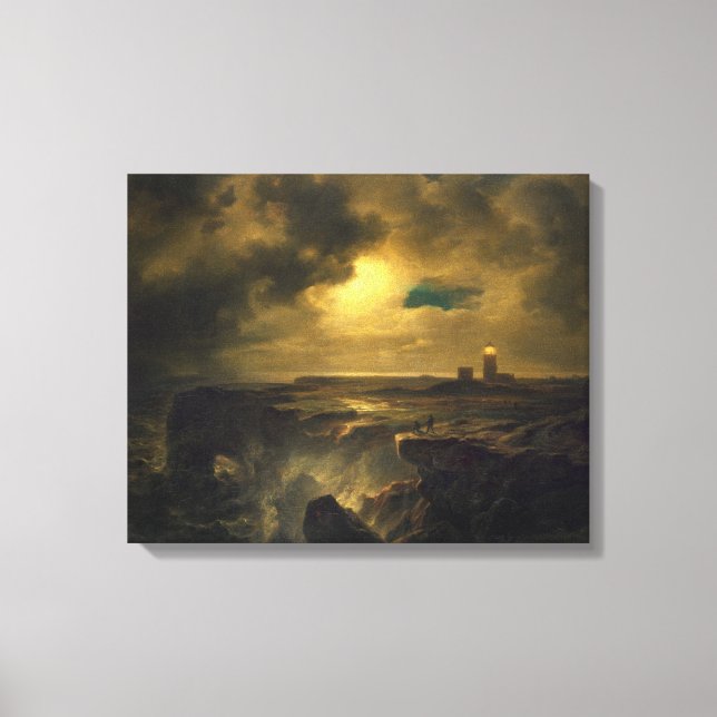 Lienzo Helgoland en Moonlight, 1851 (Anverso)