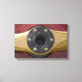 Lienzo Hélice de avión de madera