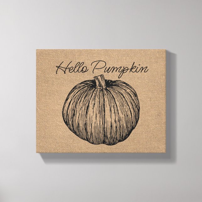 Lienzo Hello Pumpin (Anverso)