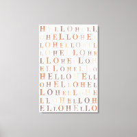 Hello Random Text Earthy Colors