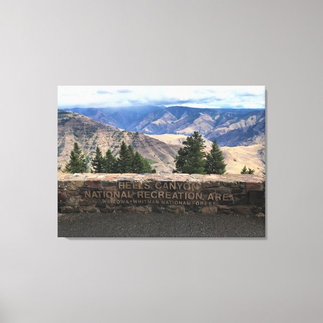 Lienzo Hells Canyon Scenway, OR (Anverso)