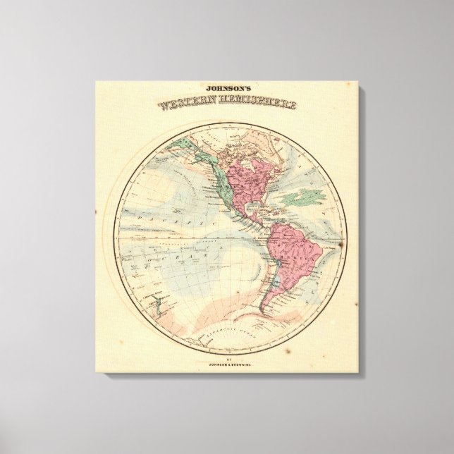 Lienzo Hemisferio Occidental 6 (Anverso)