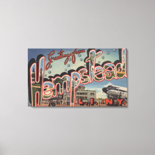 Lienzo Hempstead, Nueva York - escenas grandes de la