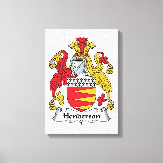 Lienzo Henderson Family Crest (Anverso)
