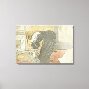 Lienzo Henri de Toulouse-Lautrec - Elles - Mujer en Tub