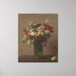 Lienzo Henri Fantin-Latour Vintage Flowers de Normandía