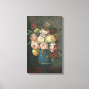 Lienzo Henri Fantin-Latour Vintage Peonies in a Vase