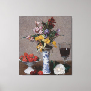 Lienzo Henri Fantin-Latour Vintage The Engagement Bouquet