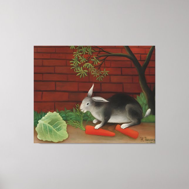 Lienzo Henri Rousseau art style (Anverso)