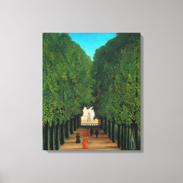 Lienzo Henri Rousseau, Avenida en el Parque de Saint Clou (Anverso)
