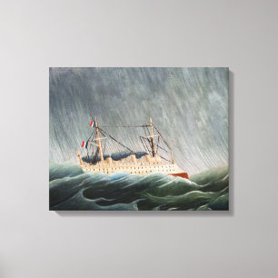 Lienzo Henri Rousseau - El barco en la tempestad