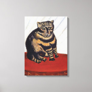 Lienzo Henri Rousseau - El gato tigre ( Le Chat Tigre )