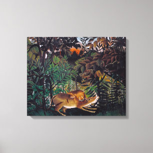 Lienzo Henri Rousseau - El León Hambriento