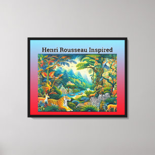 Lienzo Henri Rousseau Inspired